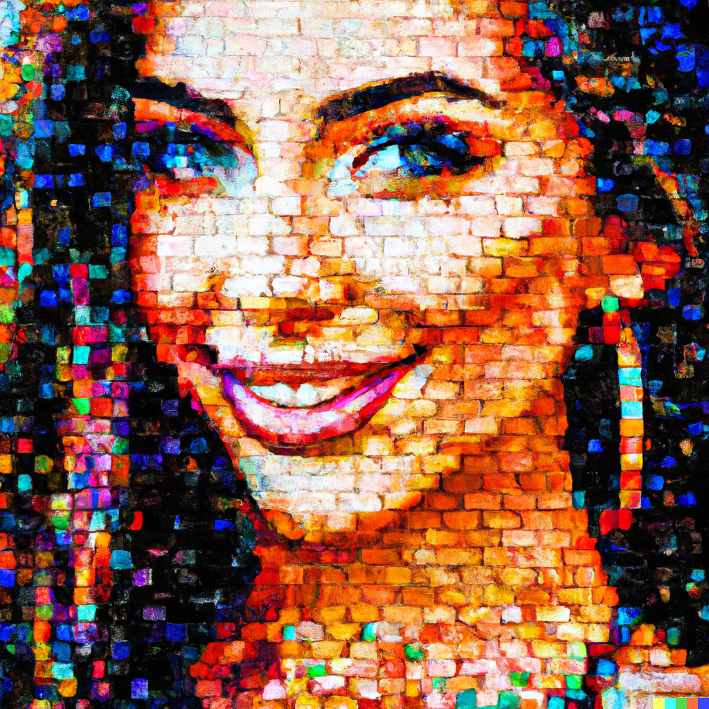 DALL·E 2023-03-09 03.11.50 - Painting of a beautiful Albanian Woman digital art mosaic.png