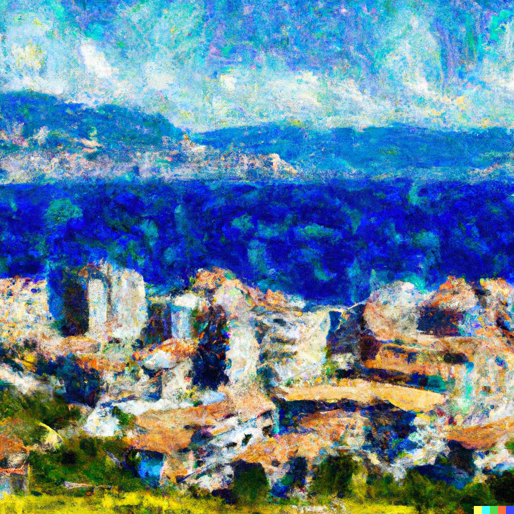 DALL·E 2023-03-09 03.38.00 - A Van Gogh style painting of Saranda in Albania..png
